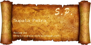 Supala Petra névjegykártya